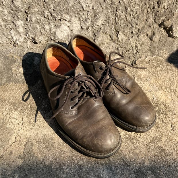 260) Timberland 다크브라운 레더 워크 슈즈