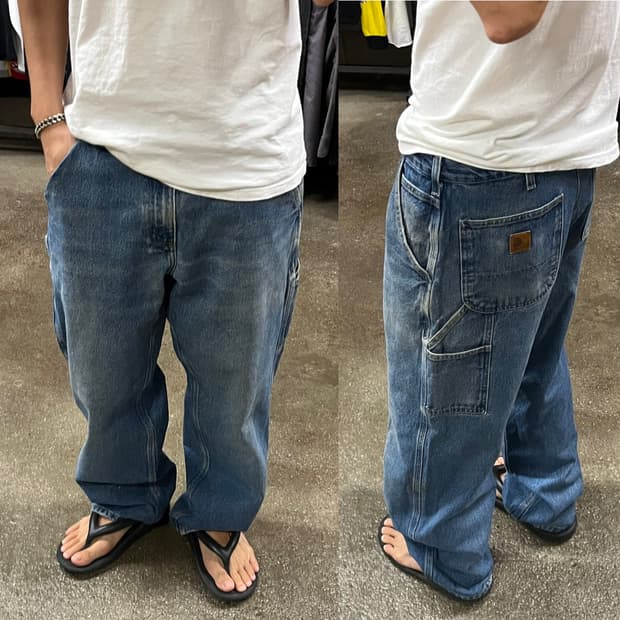 Carhartt 데님 카펜터 팬츠 (33“)
