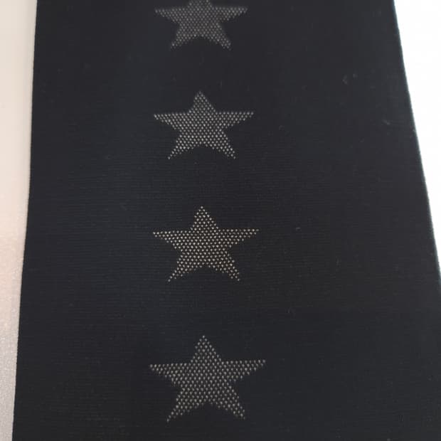 스타 패턴 블랙 팬티 스타킹