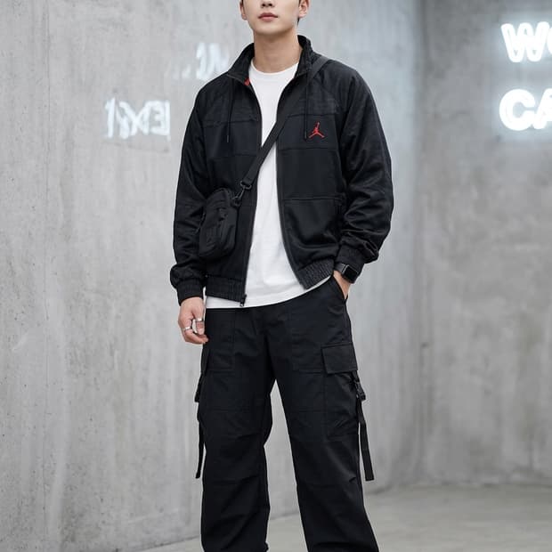 나이키 조던 점프맨 우븐 트랙 자켓 블랙
