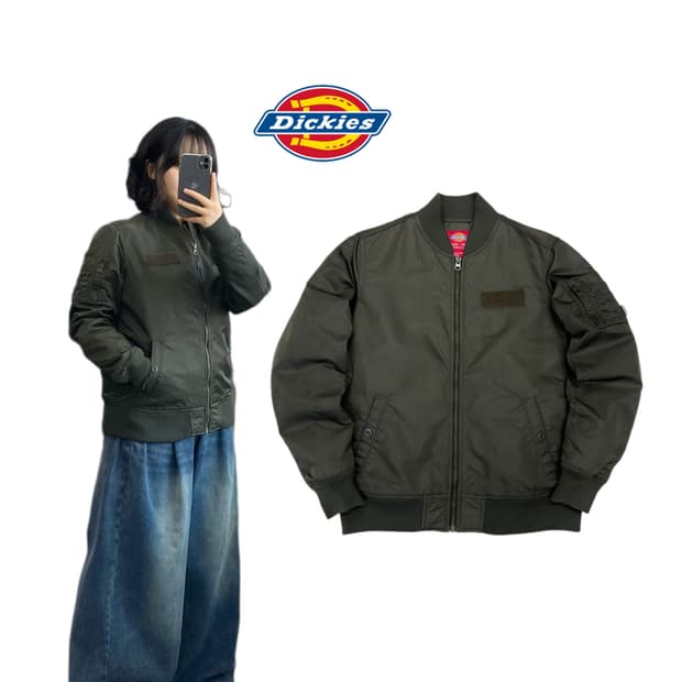 디키즈 카키 ma-1 봄버 항공자켓