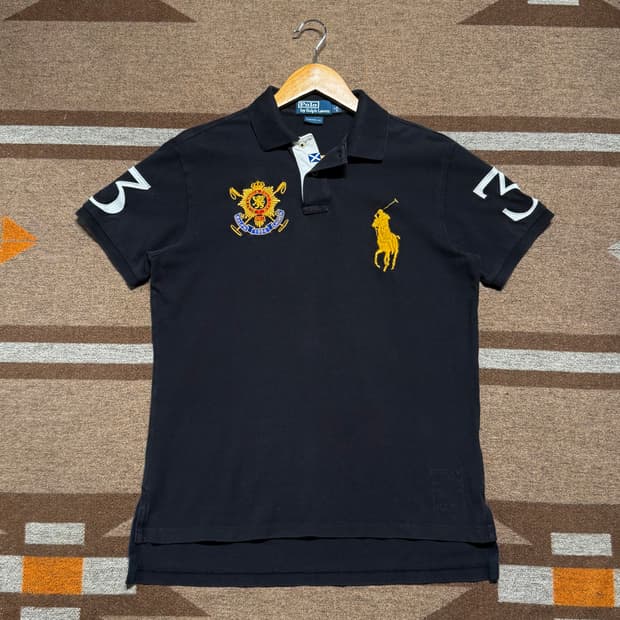 폴로랄프로렌 빅포니 블랙와치 pk 반팔 카라티 M 치프키프