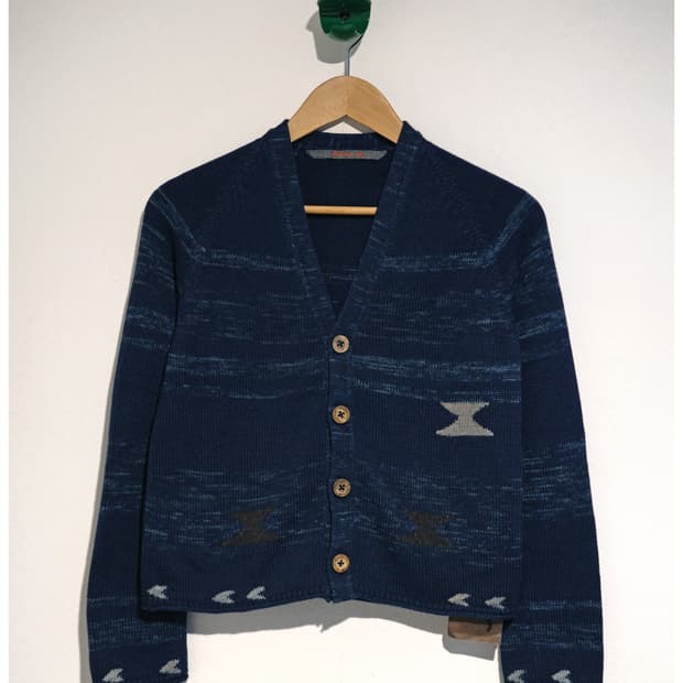 45R 코튼 자카드 가디건 2사이즈 (추천 44-55)