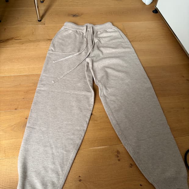 베이지 니트 조거팬츠 