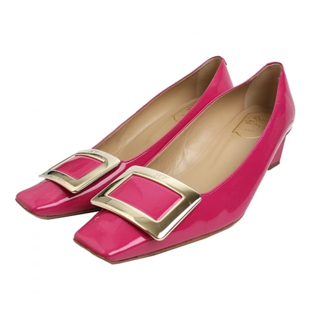 로저 비비에 마젠타핑크 은장 펌프스 37