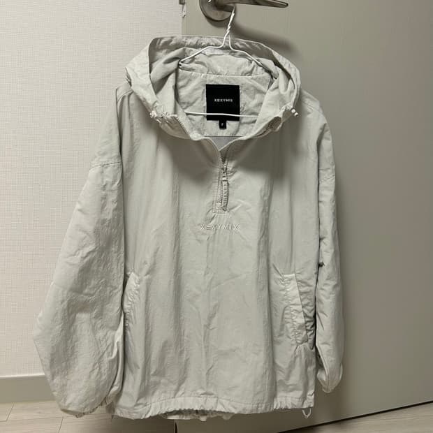 젝스믹스 아우터 후드 반집업 점퍼