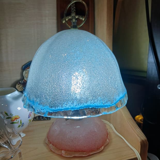 70s 빈티지 이와타 글라스 테이블 조명