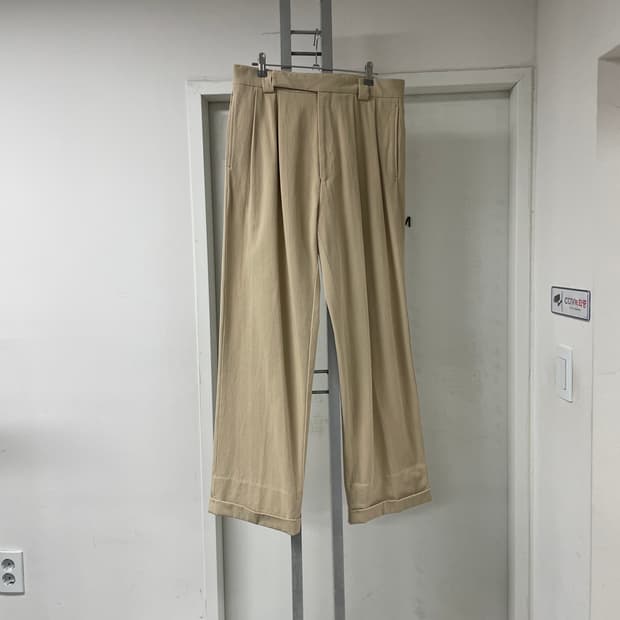 캡틴선샤인 투턱 팬츠 베이지 32