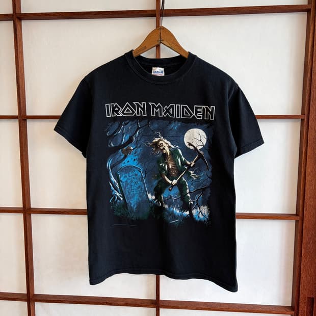 빈티지 아이언 메이든 티셔츠 Iron maiden
