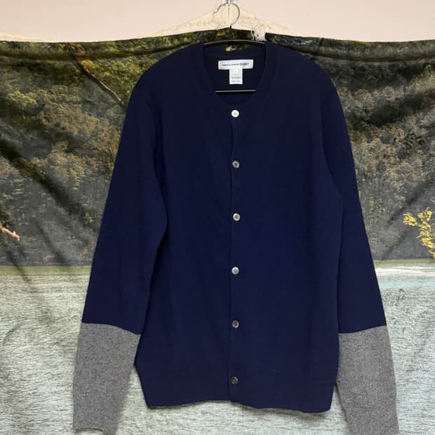 Comme des Garcons shirts 투 톤 가디건