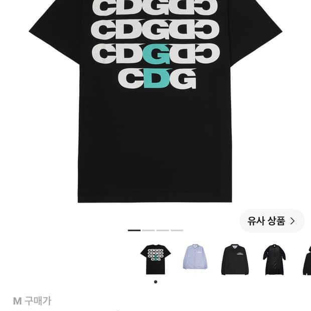CDG x 지드래곤 위버멘쉬 CDGDC 심볼 티셔츠 블랙 M