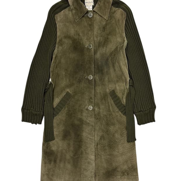 MAX&Co. Suede × Knit Coat
