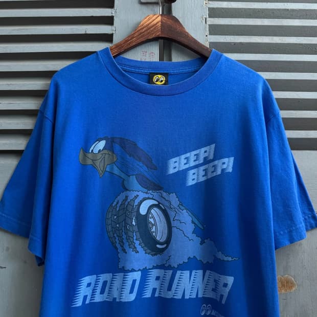 [XL]Moon Eyes 루니툰 Road Runner 프린팅 티셔츠