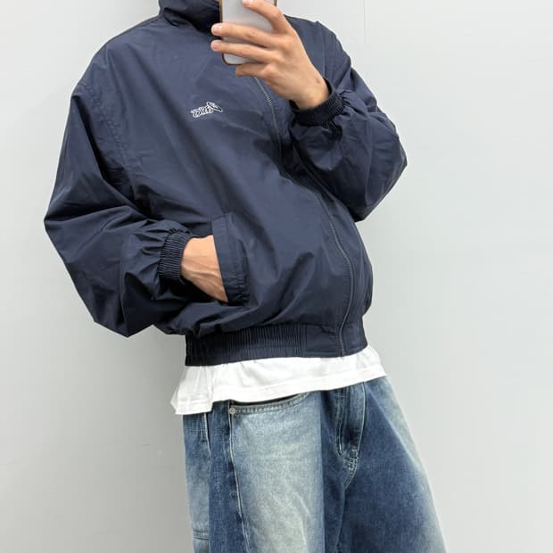 빈티지 아식스 바람막이 점퍼