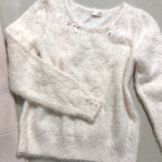 로디스포토 히메갸루 라떼갸루 핑크 니트