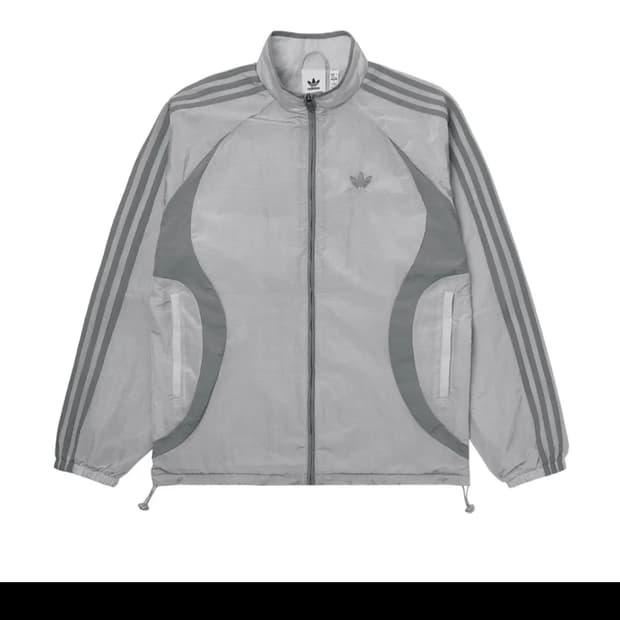 아디다스 2000s 우븐 바람막이 자켓 그레이 색상 삽니다