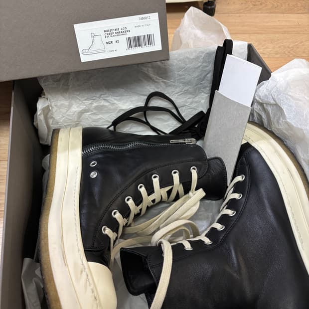 [42] 릭오웬스 25FW 라몬즈 하이 크레페솔