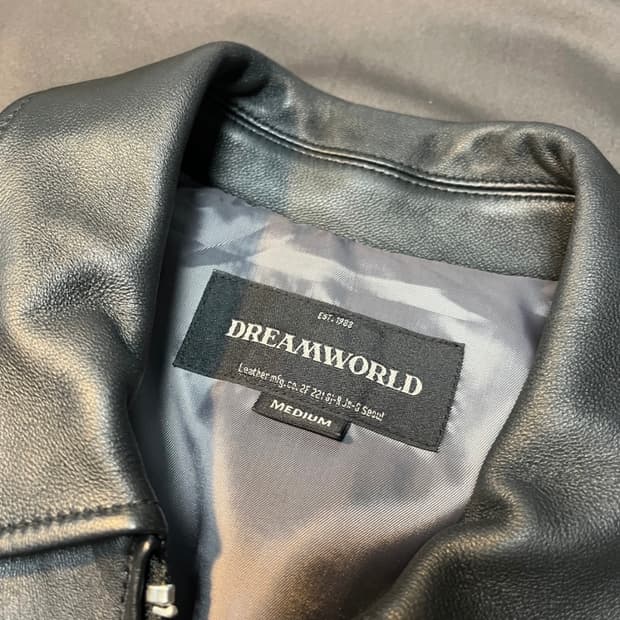 드림월드 램스킨 세미오버 싱글 라이더 자켓