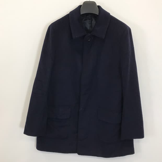 GUTTERIDGE 캐시미어 발마칸코트 네이비 [105]