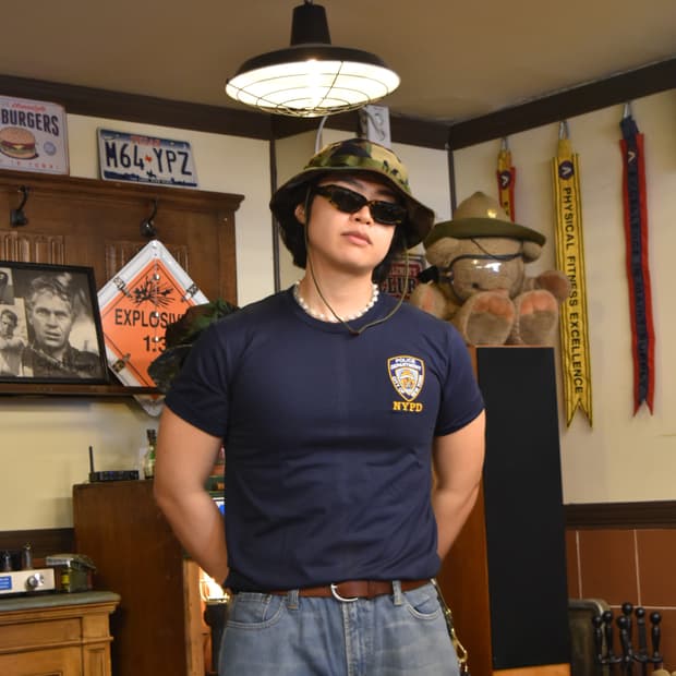 미국 NYPD 반팔티셔츠 네이비 M(95) / L(100) 사이즈 새상품