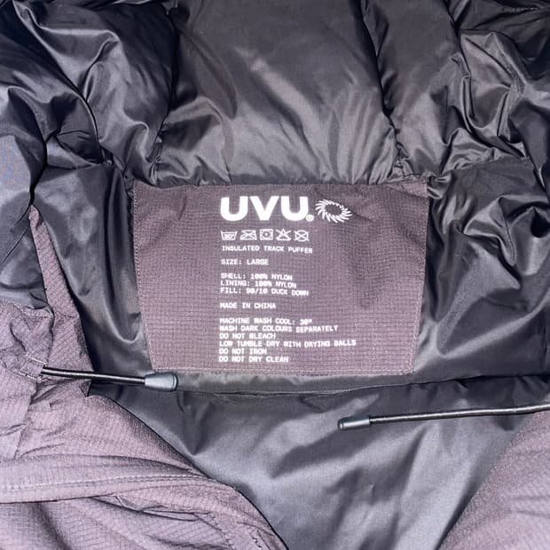 UVU Hooded Track Puffer Black