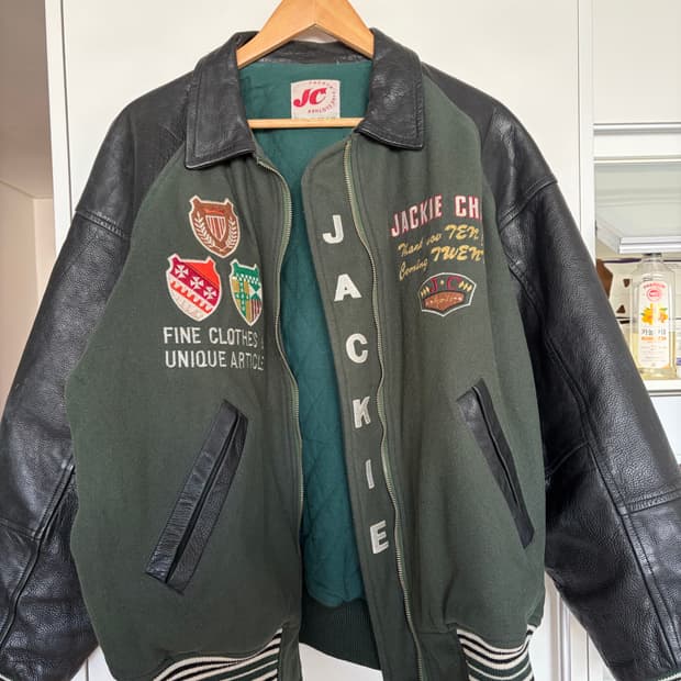 JAKIE FINE CLOTHES 레더 바시티