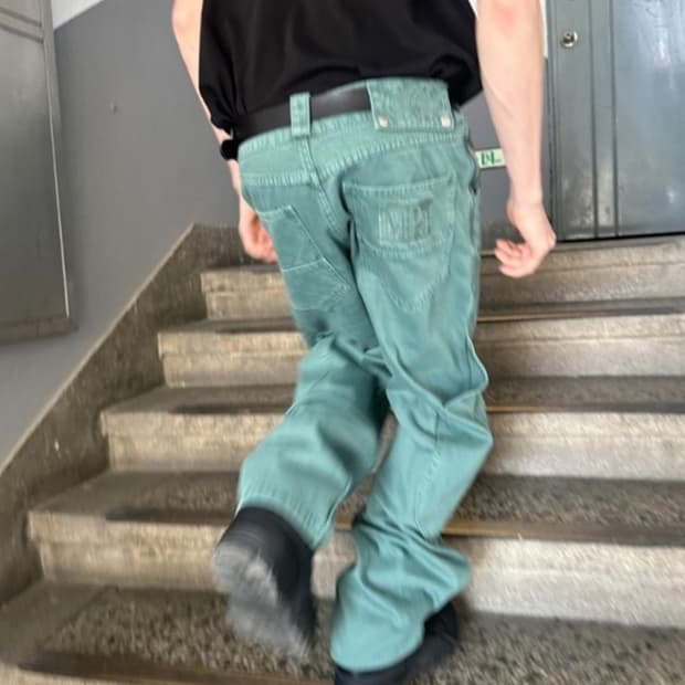 플라스틱프로덕트 MPa PAINTER DENIM PANTS