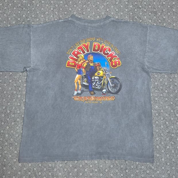 [XL]90s US made 할리데이비슨 패러디 -813