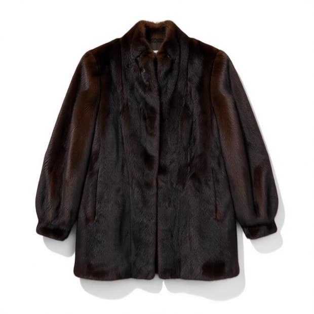 SAGA MINK 사가밍크 미디 코트 13-15