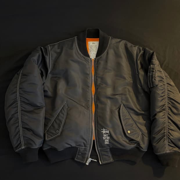 스투시 빌트 리버시블 봄버 자켓 블랙 