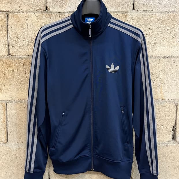 아디다스 파이어버드 네이비 그레이 트랙 탑 져지
