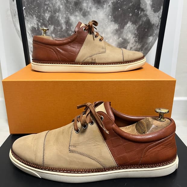 정품 7) 루이비통 누벅 레더 드레스슈즈 구두 265~270