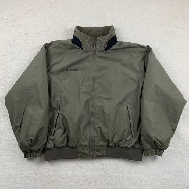90s 컬럼비아 나일론셀 웜업 블루종 자켓 