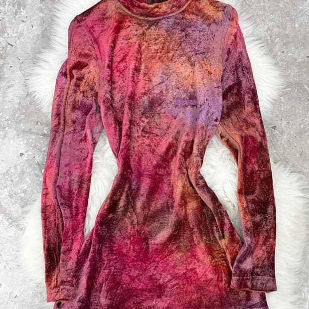 모스키노 로고 벨로아 슬림 탑