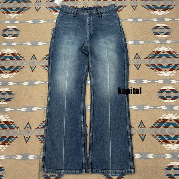 [32] 캐피탈 14 온즈 데님 5P 프리스코 센터 플리츠 프로세싱