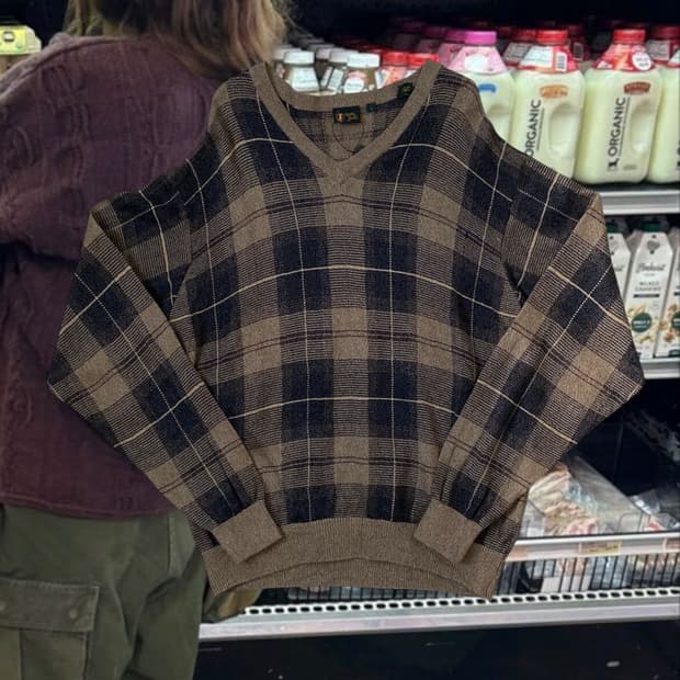 바비존스 브이넥 니트 (Man XL) AB1818