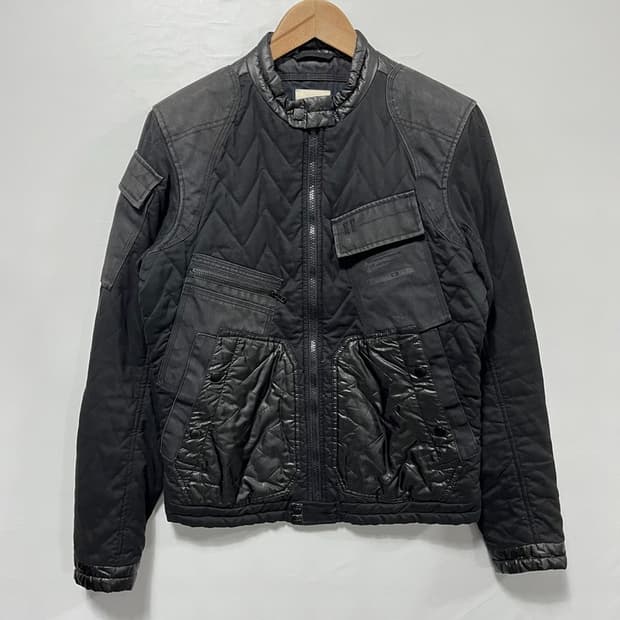 디젤 멀티포켓 퀼팅 바이커 자켓 S