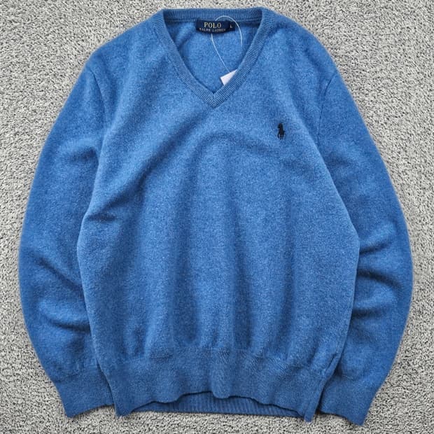 폴로랄프로렌 브이넥 베이직 니트 스웨터 ( L ) / 11695