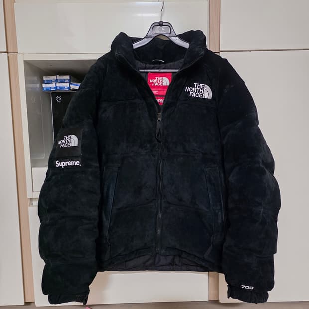 슈프림 노스페이스 스웨이드 눕시 M