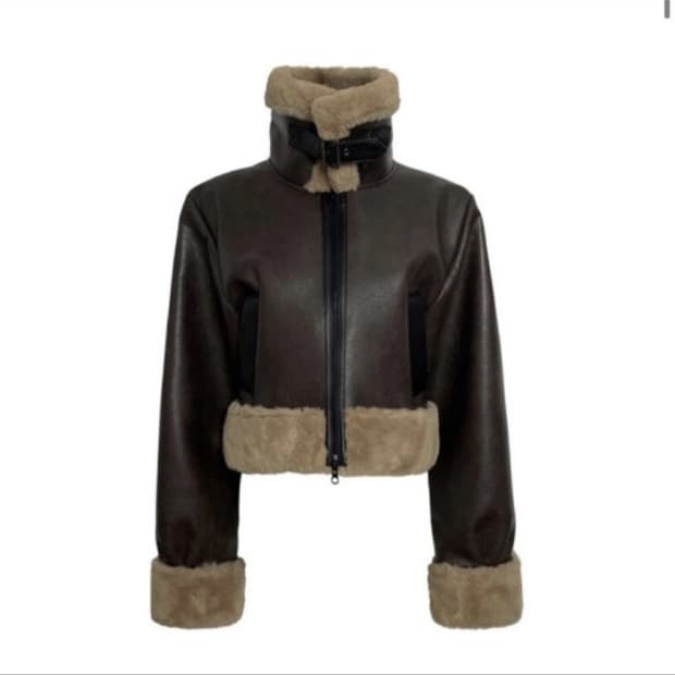 주머니 까짐O) 보헤미안서울 무스탕 브라운