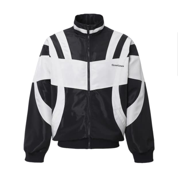 쓰리타임즈 오티스 윈드브레이커 블랙 S / 오버핏 바람막이 otis