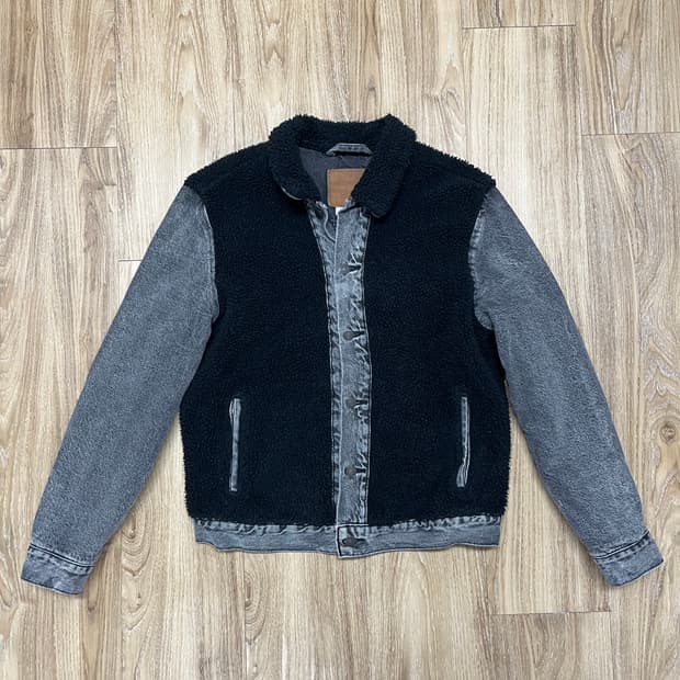 리바이스 변형 쉐르파 트러커 데님 자켓 M