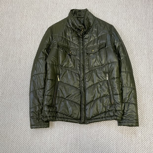 아바하우스 카키 경량 패딩 