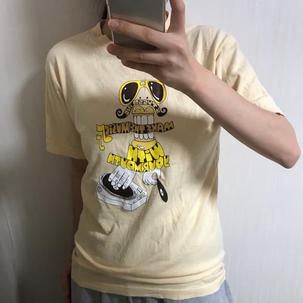 레어 유일매물 스투시 키치 프린팅 반팔 