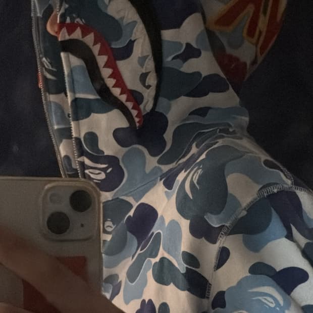 베이프 샤크 후드집업