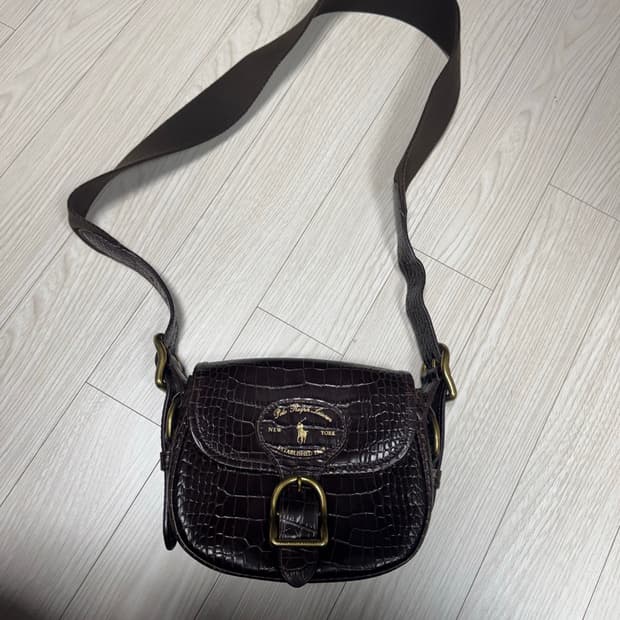 폴로 랄프로렌 레더 숄더백