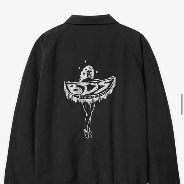 벌스데이수트 핀업걸 스카잔 블랙 블루종 자켓