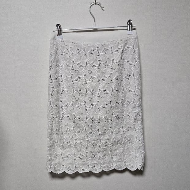 sacai luck 사카이 럭 코튼 레이스 미디 스커트 / 여성 스커트 