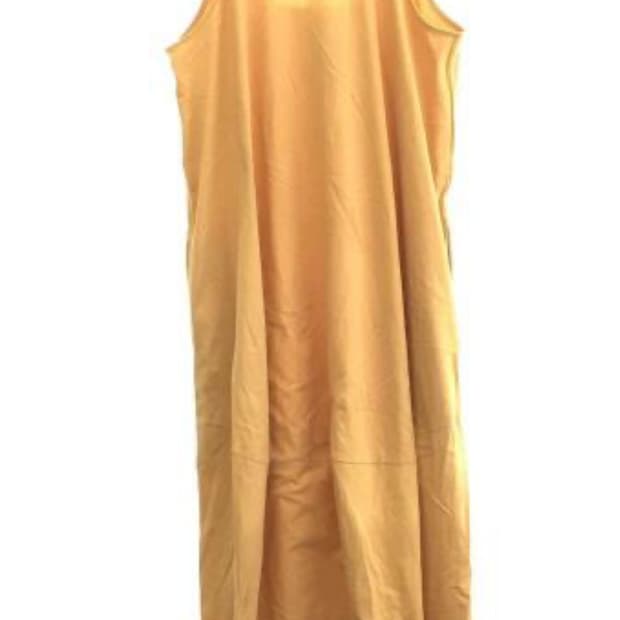 nagonstans 나곤스탄스 옐로우 민소매 면원피스