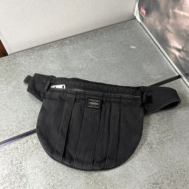 PORTER-BELT BAG (Washed Black) 